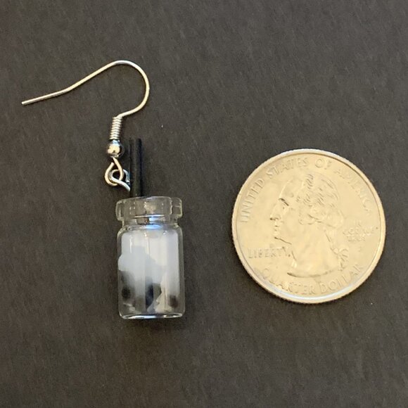 Milk Shake Earring, Drink Earring, Funny Food Earring, Gift Idea, Shake Earring - Picture 4 of 5